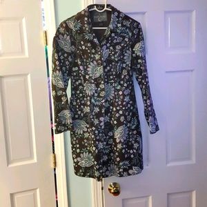 Long, lightweight floral jacket